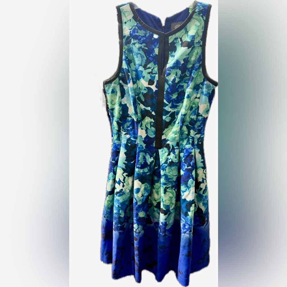 Vince Camuto Ombre Dress Floral Sleeveless in fit & flare style Sz. 6EUC